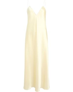 KHAITE Taja Satin Maxi Dress - White