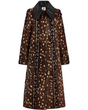 By Malene Birger Printed Leather Deborah Coat - Brown
