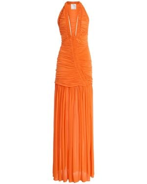 Christopher Esber Exclusive Orion Ruched Jersey Gown - Orange