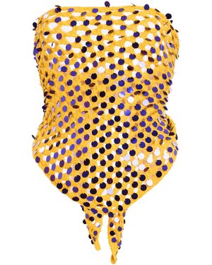 Zankov Timmy Cotton Macrame Scarf - Yellow