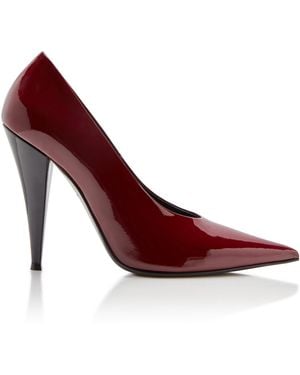 Givenchy 95Mm Pointy Patent Leather Pumps - Purple