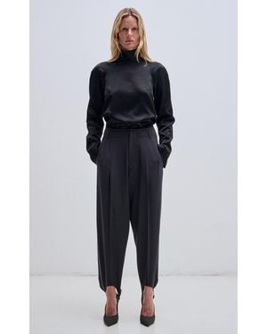 DARKPARK Marta Wool Stirrup Trousers - Blue