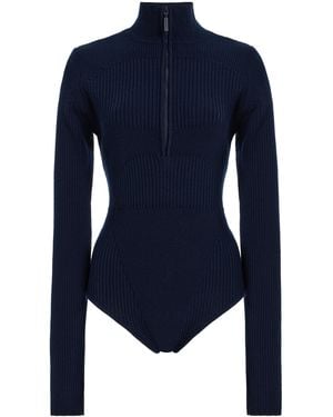 CORDOVA Butte Merino Wool Compression Bodysuit - Blue