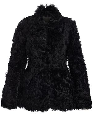By Malene Birger Adeline Reversible Shearling Jacket - Black