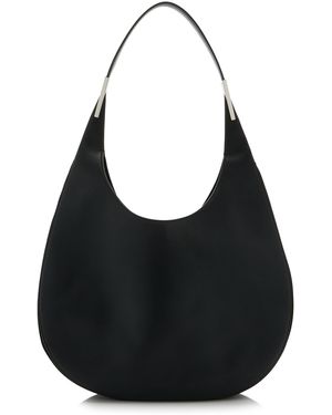 SAVETTE The Florence Leather Hobo Bag - Black