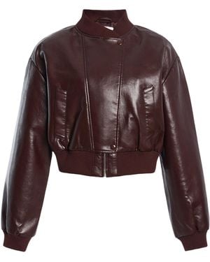 Citizens of Humanity Camille Leather Moto Jacket - Brown