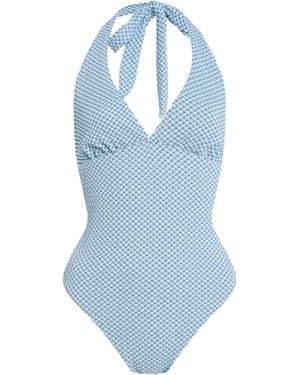 ELCE Ira Halter One-Piece Swimsuit - Blue