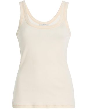 Lemaire Ribbed Cotton Tank Top - Natural