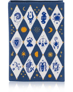 Olympia Le-Tan Zodiac Signs Clutch - Blue