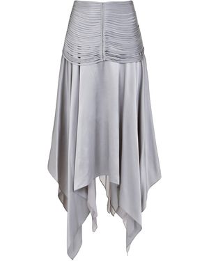 Francesca Miranda Erden Silk Skirt - Gray
