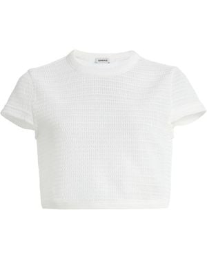 Jonathan Simkhai Lidie Crocheted Crop Top - White