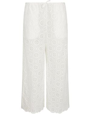 Onia Wide Leg Drawstring Pant - White