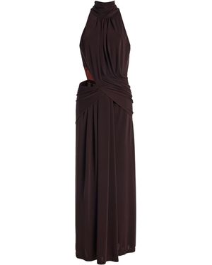 Johanna Ortiz Retro Draped Midi Dress - Purple