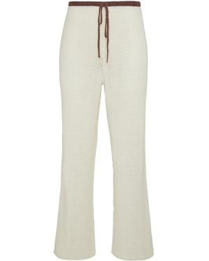 Onia Linen Wide-Leg Trousers - White