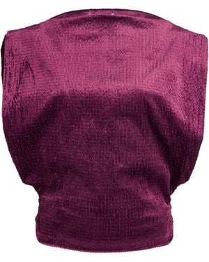 Christopher Esber Exclusive Banyan Cotton-Blend Top - Purple