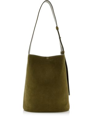 LIE STUDIO The Norma Suede Tote Bag - Green