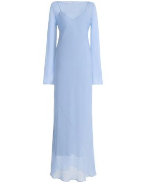 Bondi Born Capri Silk Maxi Dress - Blue
