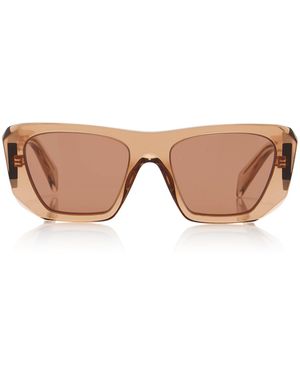 Prada Square-Frame Acetate Sunglasses - Pink