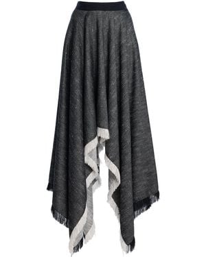 Kallmeyer Felicity Fringed Maxi Skirt - Black