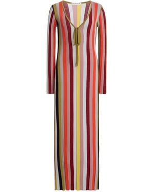 Third Form Rhythm Striped Knit Maxi Dress - Red