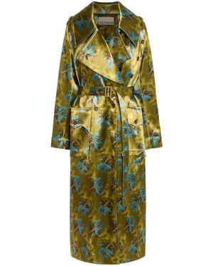 ALÉMAIS Adriana Trench Coat - Green