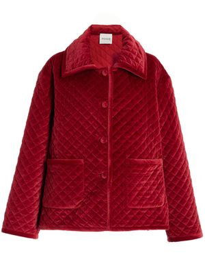 Posse Marley Quilted Cotton Velvet Jacket - Red