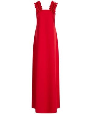 Greta Constantine Oany Embroidered Stretch-Crepe Maxi Dress