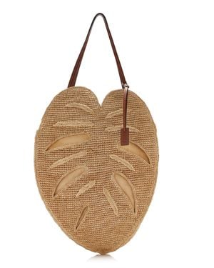 STAUD Large Palm Raffia Bag - Natural