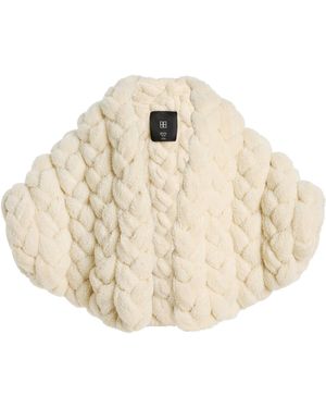 Bevza Braided Bouclé Jacket - Natural