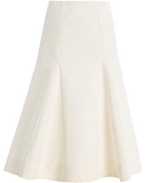 Rohe Sculptural Cotton Midi Skirt - White