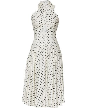 Lena Hoschek Flirtatious Cutout Midi Dress - White