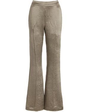 USISI SISTER Georgia Satin Pants - Natural