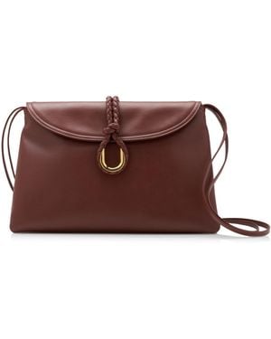 Bottega Veneta Liberta Leather Crossbody Bag - Brown