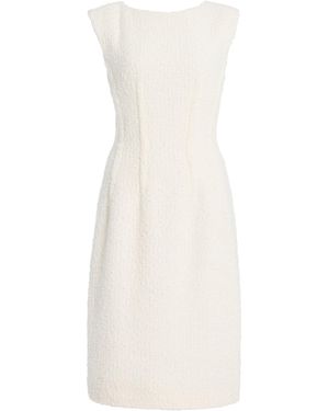 Another Tomorrow Cotton-Tweed Dress - White