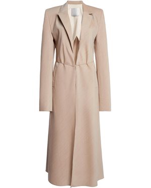 Christopher Esber Ren Bias Wool Coat - Natural