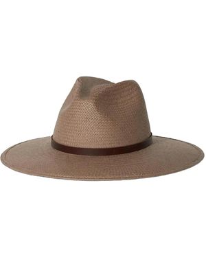 Janessa Leone Judith Straw Hat - Grey