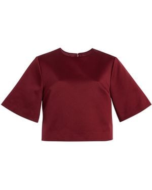 By Malene Birger Hania Satin Top - Red