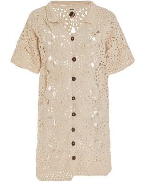Akoia Swim Mitir Cotton Mini Dress - Natural