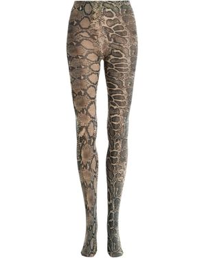 Swedish Stockings Sofia Snake-Print Tights - Grey