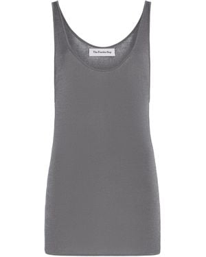 Frankie Shop Rivo Knit Tank Top - Grey