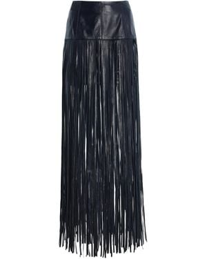 Twp Tangled Up + High-Rise Leather Maxi Skirt - Blue
