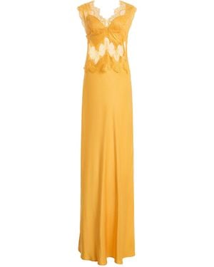 Third Form Exclusive Visions Satin Maxi Dress - Metallic