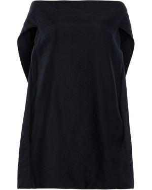 The Row Pallenberg Off-The-Shoulder Ramie-Cotton Top - Black