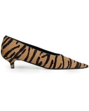 TOTEME Sharp Pony Hair Kitten Court Shoes - Multicolour