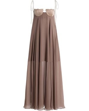 Anna October Solomia Crepe Maxi Dress - Brown