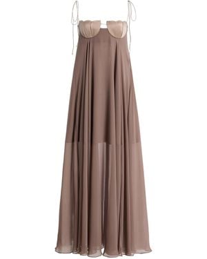 Anna October Solomia Crepe Maxi Dress - Brown