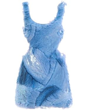 Jonathan Simkhai Emilie Sequin Linen Mini Dress - Blue