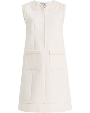 Prada Wool Mini Shift Dress - White
