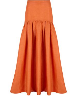 REDONDO BRAND Julia Maxi Skirt - Orange