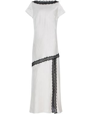 Third Form Exclusive Tee Satin Gown - White